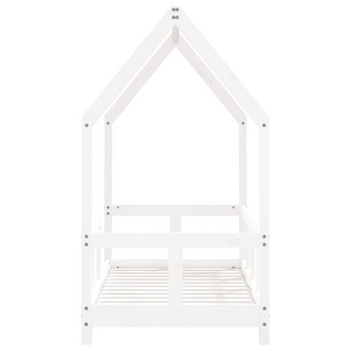 Kids Bed Frame White 70x140 cm Solid Wood Pine - Giant Lobelia