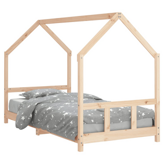 Kids Bed Frame 90x200 cm Solid Wood Pine - Giant Lobelia