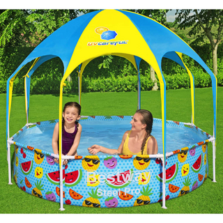 Bestway Steel Pro UV Careful Above Ground Pool for Kids 244x51 cm - Giant Lobelia