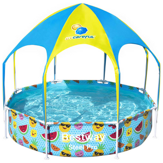 Bestway Steel Pro UV Careful Above Ground Pool for Kids 244x51 cm - Giant Lobelia