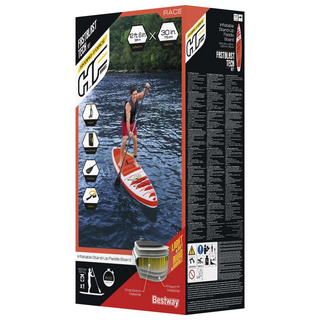 Bestway Hydro-Force Fastblast Tech Set Inflatable SUP 381x76x15 cm - Giant Lobelia