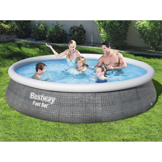 Bestway Fast Set Inflatable Pool Set with Pump 396x84 cm - Giant Lobelia