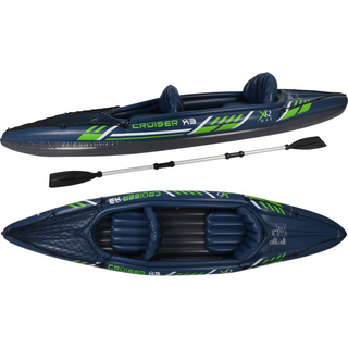 XQ Max Kayak Cruiser X3 342x76x32 cm Blue and Green - Giant Lobelia