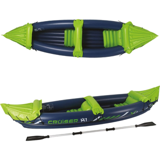 XQ Max Kayak Cruiser X1 325x81x53 cm Blue and Green - Giant Lobelia