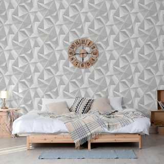 DUTCH WALLCOVERINGS Wallpaper Onyx Light Grey - Giant Lobelia