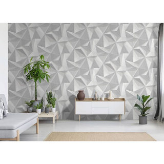 DUTCH WALLCOVERINGS Wallpaper Onyx Light Grey - Giant Lobelia