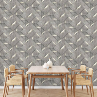 DUTCH WALLCOVERINGS Wallpaper Onyx Dark Grey - Giant Lobelia