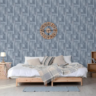 DUTCH WALLCOVERINGS Wallpaper Wood Grey - Giant Lobelia