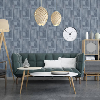 DUTCH WALLCOVERINGS Wallpaper Wood Grey - Giant Lobelia