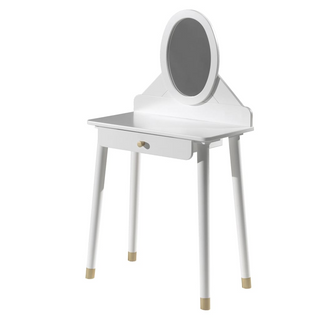 Vipack Kids Dressing Table Billy with Mirror Wood White - Giant Lobelia
