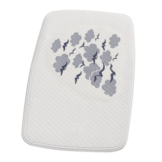 RIDDER Bath Mat Helgoland 38x72 cm White and Blue - Giant Lobelia