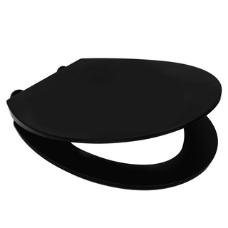 RIDDER Toilet Seat Memphis with Soft-close Black Matt - Giant Lobelia