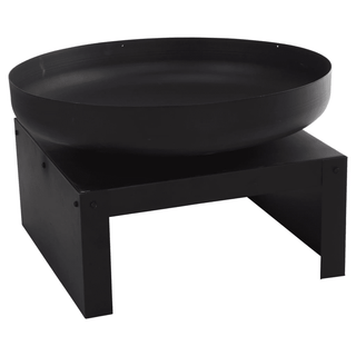 ProGarden Fire Bowl on Stand 60 cm Black - Outdoor Fireplace for Warmth and Ambience - Giant Lobelia