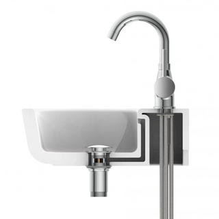 EISL Basin Mixer FUTURA Low Pressure Chrome - Giant Lobelia