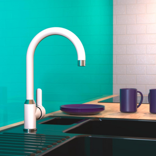 EISL Kitchen Mixer Tap DIZIANI White-chrome - Giant Lobelia