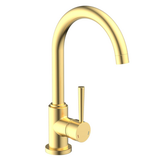 SCHÜTTE Kitchen Mixer Tap with Round Spout CORNWALL Matte Gold - Giant Lobelia