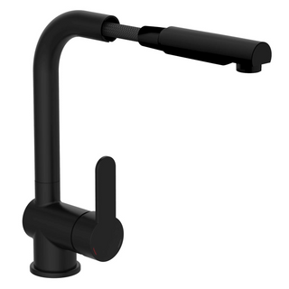 SCHÜTTE Kitchen Mixer Tap with Pull-out Spout LONDON Matte Black - Giant Lobelia