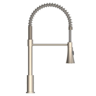 EISL Kitchen Mixer Tap with Spiral Spring Pull-out Spray LEON Nickel - Giant Lobelia