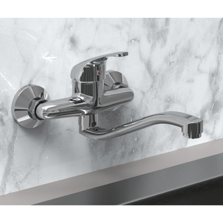 EISL Wall-mounted Kitchen Mixer Tap EUROPA Chrome - Giant Lobelia