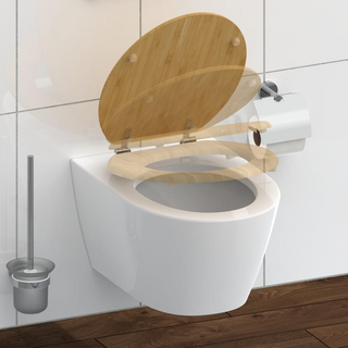 SCHÜTTE Toilet Seat Soft-close NATURAL BAMBOO - Giant Lobelia