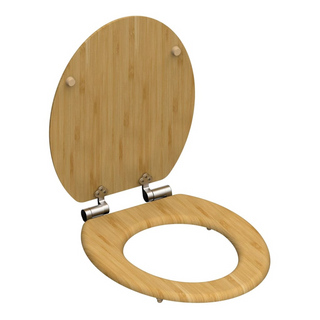 SCHÜTTE Toilet Seat Soft-close NATURAL BAMBOO - Giant Lobelia