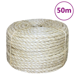 vidaXL Rope 100% Sisal 8 mm 50 m - Giant Lobelia