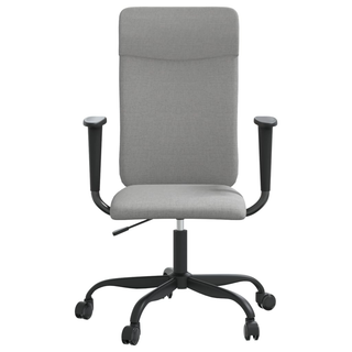 vidaXL Office Chair Light Grey Fabric - Giant Lobelia