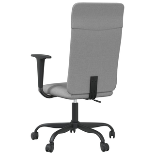 vidaXL Office Chair Light Grey Fabric - Giant Lobelia