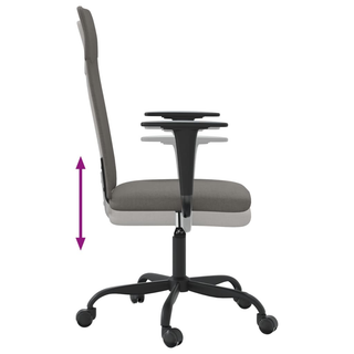 vidaXL Office Chair Dark Grey Fabric - Giant Lobelia