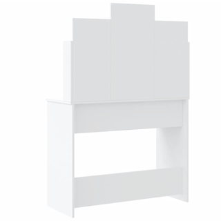 Dressing Table with LED Lights White 96x40x142 cm - Giant Lobelia