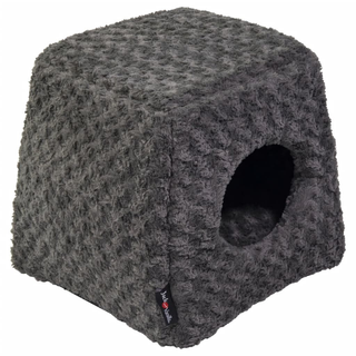 Jack and Vanilla Pet Cave Softy S 40x40x39 cm Rosette Grey - Giant Lobelia