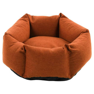 FLAMINGO Dog Bed with Zipper Ziva Hexagonal 50x18 cm Terracotta - Giant Lobelia