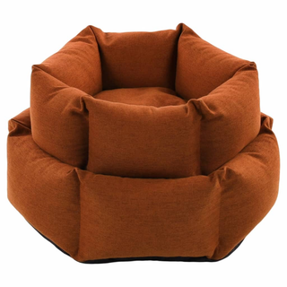 FLAMINGO Dog Bed with Zipper Ziva Hexagonal 50x18 cm Terracotta - Giant Lobelia