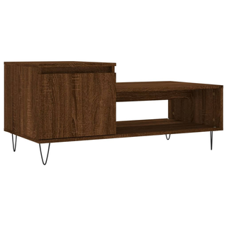 vidaXL Coffee Table Brown Oak 100x50x45 cm Engineered Wood - Giant Lobelia