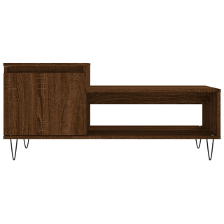 vidaXL Coffee Table Brown Oak 100x50x45 cm Engineered Wood - Giant Lobelia