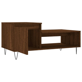 vidaXL Coffee Table Brown Oak 100x50x45 cm Engineered Wood - Giant Lobelia