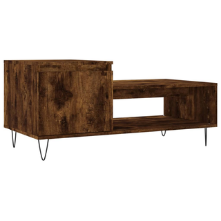 vidaXL Coffee Table Smoked Oak 100x50x45 cm Engineered Wood - Giant Lobelia