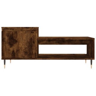 vidaXL Coffee Table Smoked Oak 100x50x45 cm Engineered Wood - Giant Lobelia