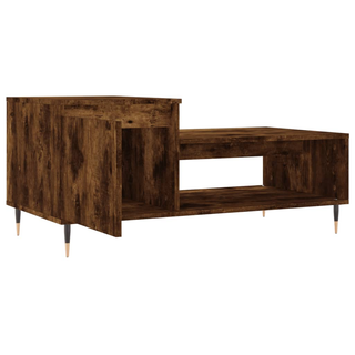 vidaXL Coffee Table Smoked Oak 100x50x45 cm Engineered Wood - Giant Lobelia