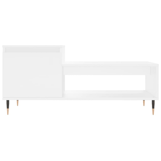 vidaXL Coffee Table White 100x50x45 cm Engineered Wood - Giant Lobelia