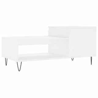 vidaXL Coffee Table White 100x50x45 cm Engineered Wood - Giant Lobelia