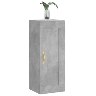 vidaXL Wall Mounted Cabinet Concrete Grey 34.5x34x90 cm Engineered Wood - Giant Lobelia