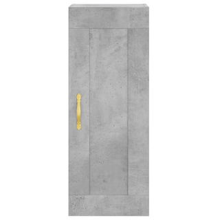 vidaXL Wall Mounted Cabinet Concrete Grey 34.5x34x90 cm Engineered Wood - Giant Lobelia