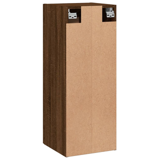 vidaXL Wall Mounted Cabinet Brown Oak 34.5x34x90 cm Engineered Wood - Giant Lobelia