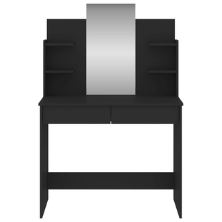 Dressing Table with Mirror Black 96x39x142 cm - Giant Lobelia