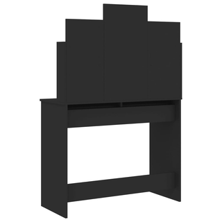 Dressing Table with Mirror Black 96x39x142 cm - Giant Lobelia