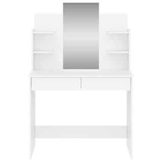 Dressing Table with Mirror White 96x39x142 cm - Giant Lobelia