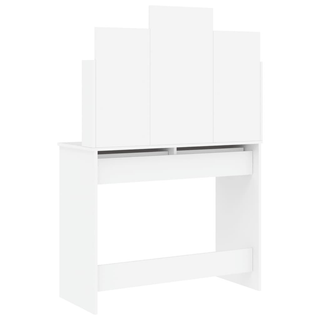 Dressing Table with Mirror White 96x39x142 cm - Giant Lobelia