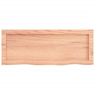 Bathroom Countertop Light Brown 80x30x(2-6) cm Treated Solid Wood - Giant Lobelia