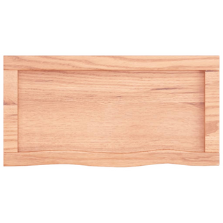 Bathroom Countertop Light Brown 60x30x(2-6) cm Treated Solid Wood - Giant Lobelia